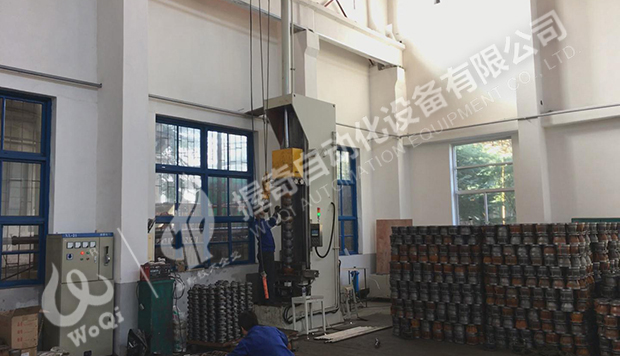 3井用、地熱潛水電泵泵體自動壓裝機