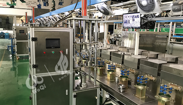 深井泵電機油囊卡簧壓裝專機