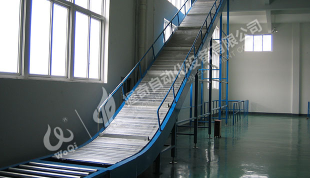 板鏈式斜坡輸送線